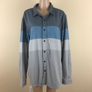 American Eagle XL Flannel Blue Thick Shirt Jacket